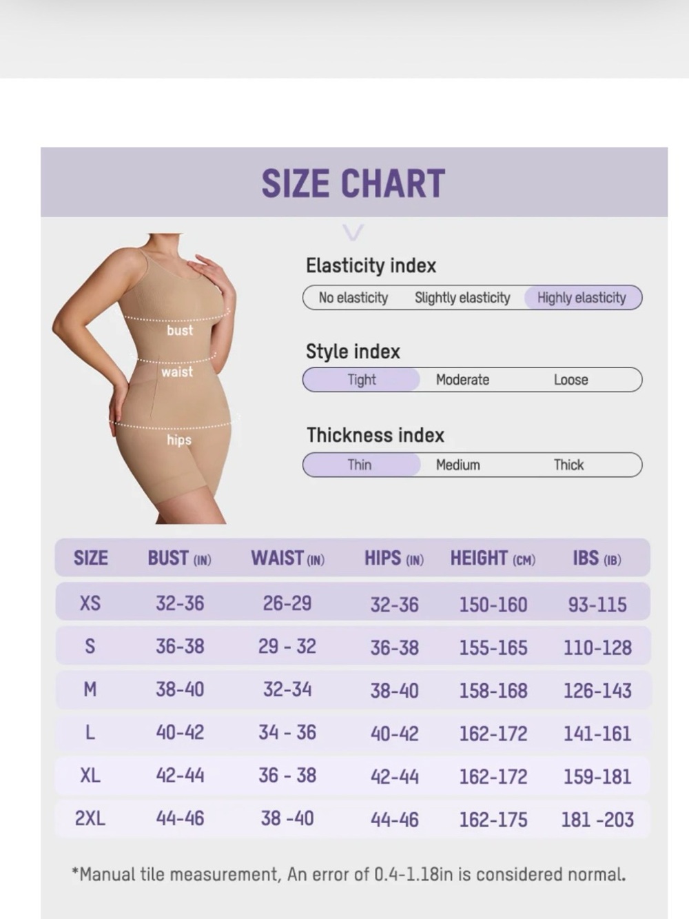 SheCurve XL Seamless Nude Shapewear Bodysuit - Picture 3 of 5